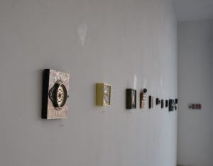 The Art Gallery filled with Daniel Charron's exhibit "Recent Works."