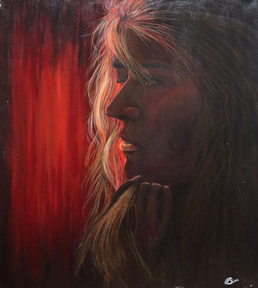 Painting by Amanda Swan