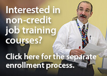 Workforce non-credit training courses enrollment how-to