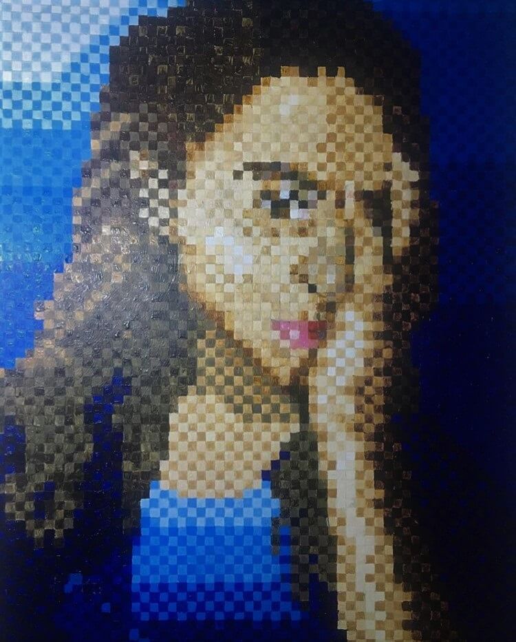Araiana Bradley Pixel Self-Portrait