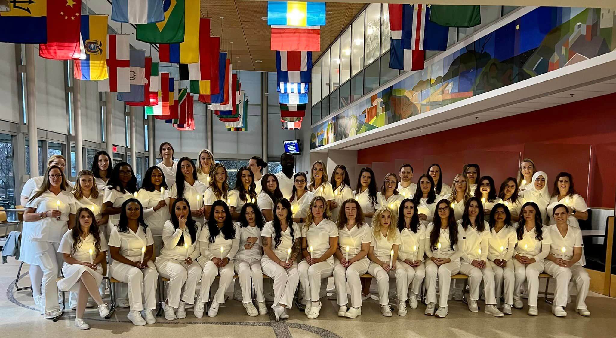 nursing class gathers for picture